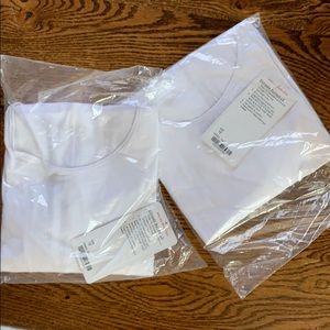 2 Lululemon elongate burnout long sleeve WHITE